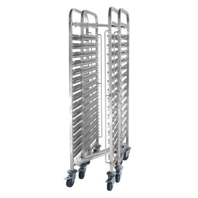 Kompaktní úložný vozík - 15 x GN 1/1, HENDI, 445x610x(H)1710mm | 810606
